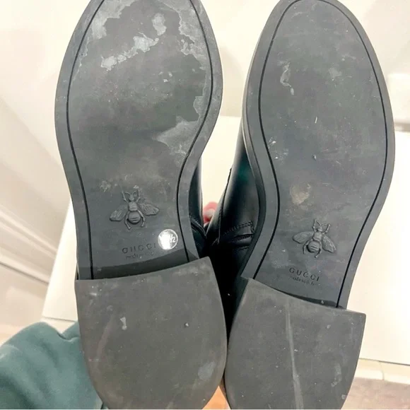 Gucci Marmont Double G Ankle Leather Boots - Picture 7 of 12